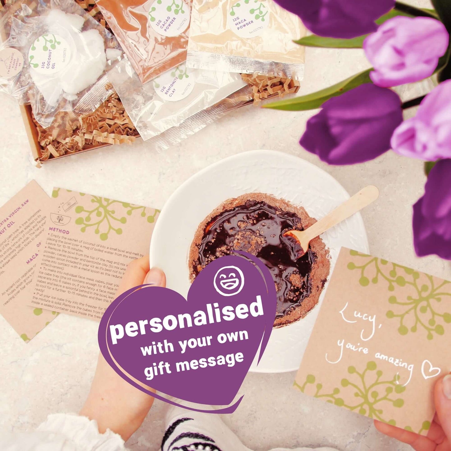 personalised gift message inside proud of you gift