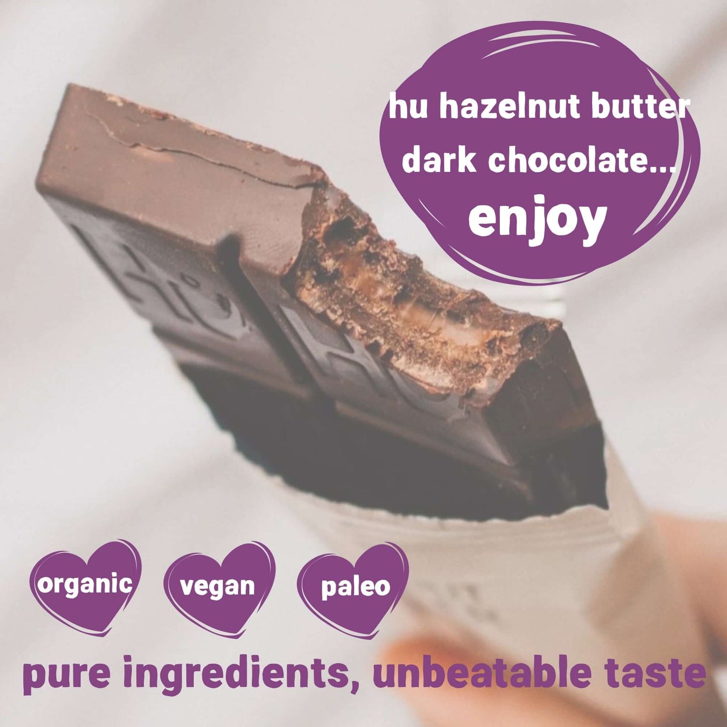 organic vegan chocolate inside congratulations letterbox gift