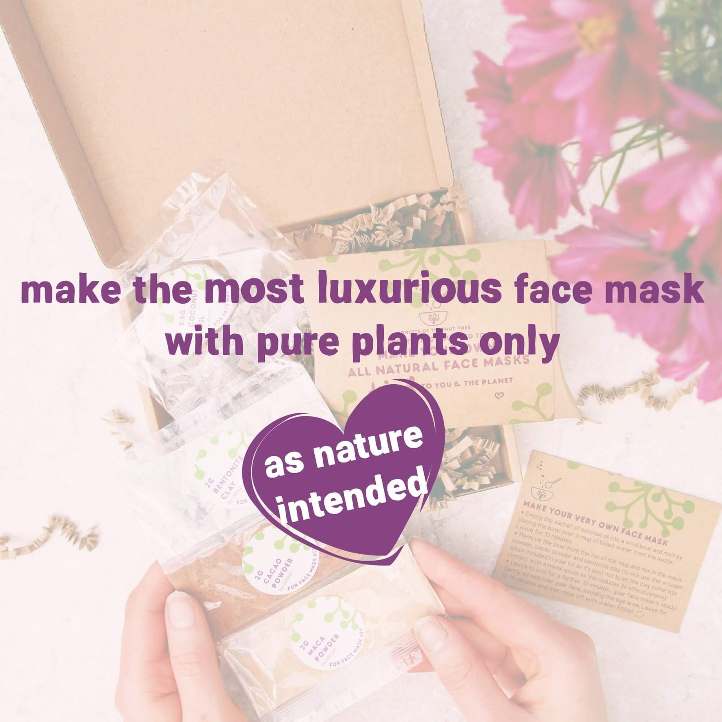all natural vegan face mask kit