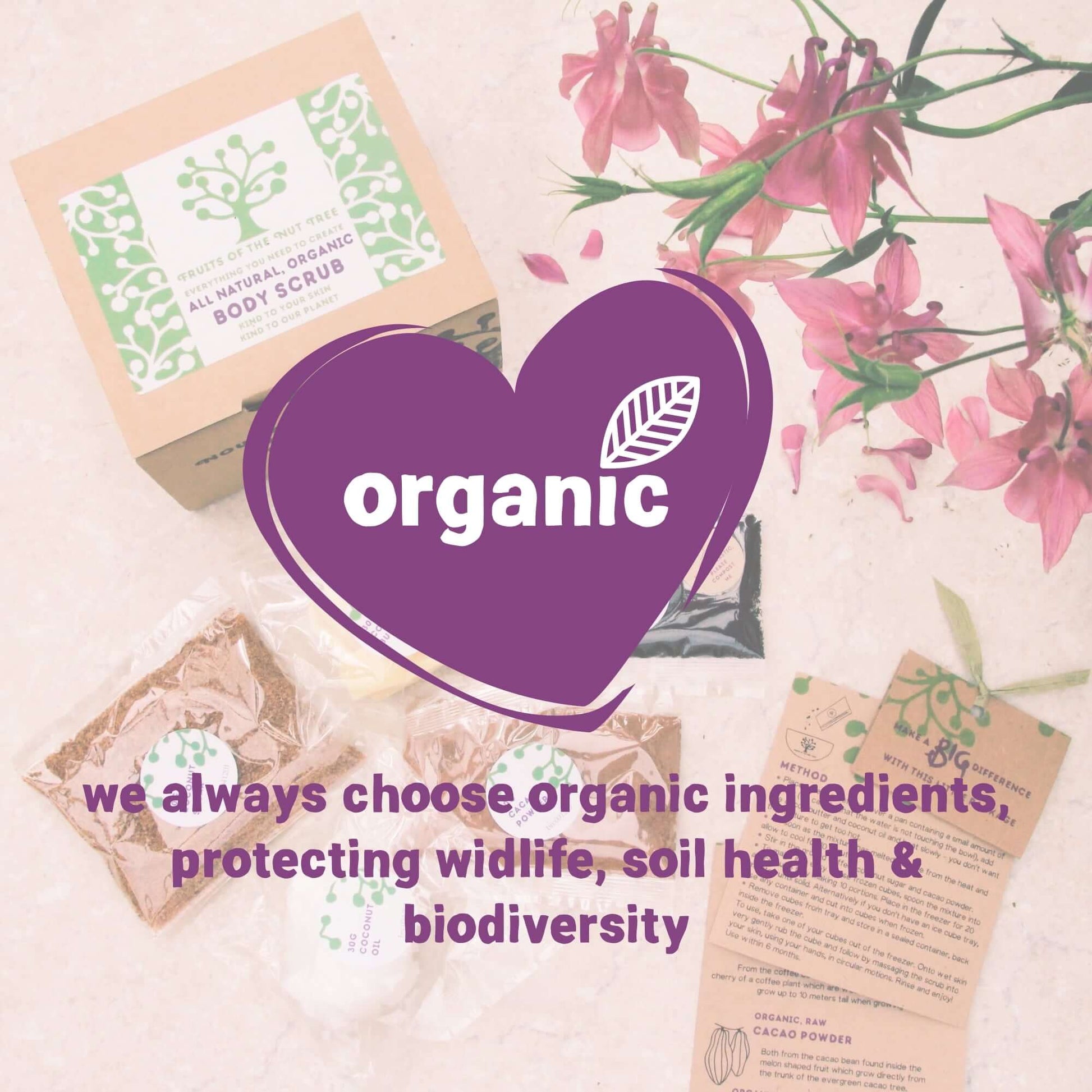 organic make your own body scrub kit