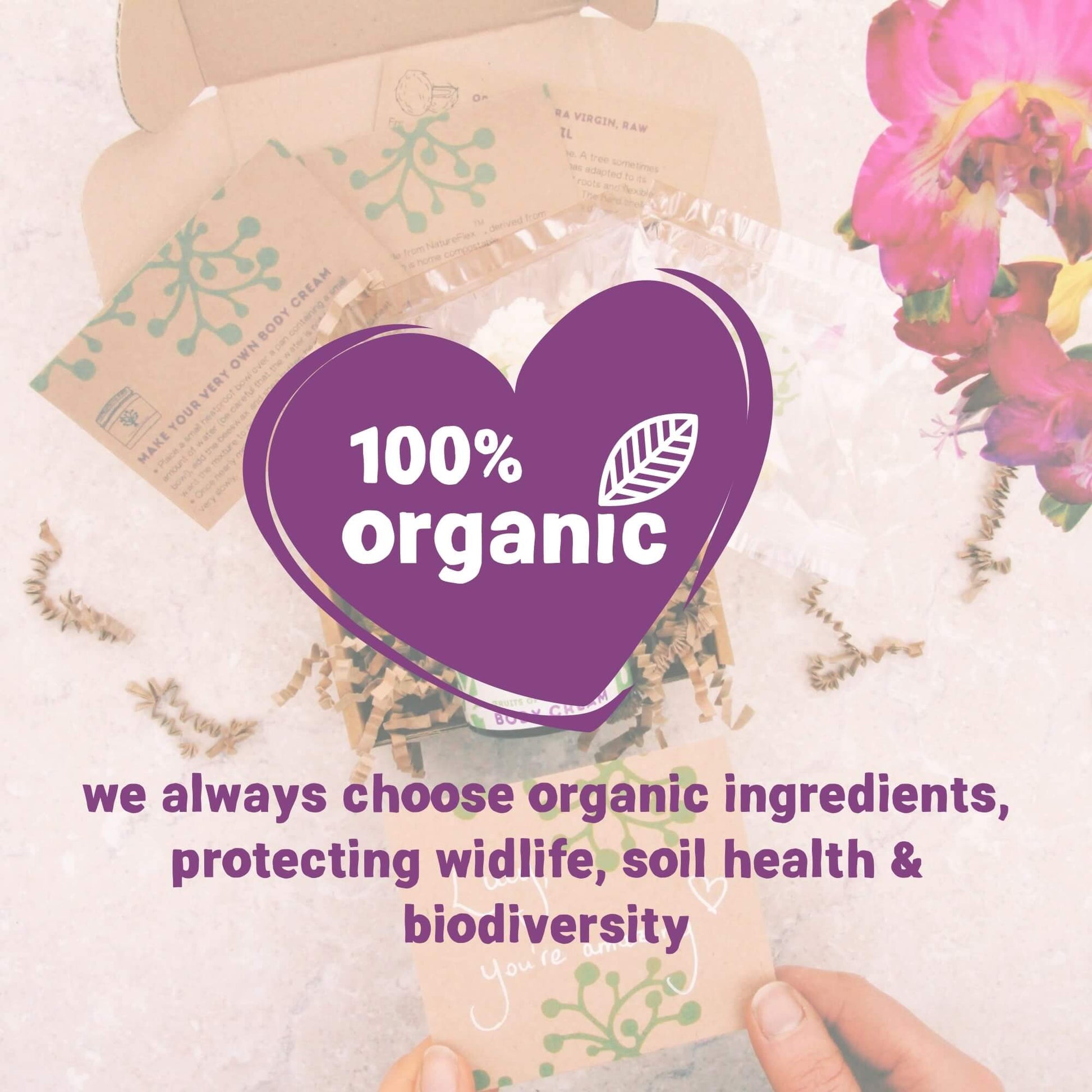 organic ingredients for eco-friendly body cream