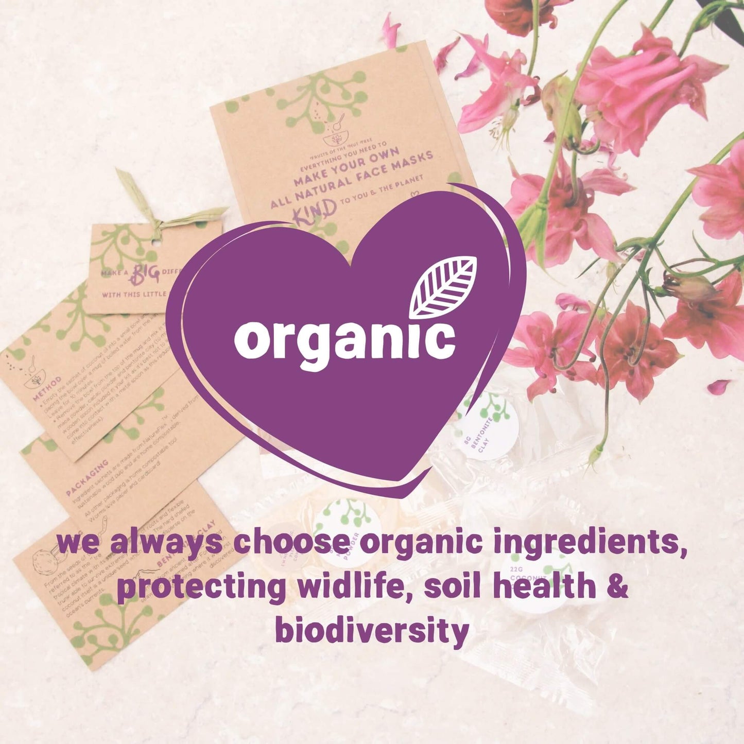 make your own face mask kit uses only organic ingredients to protect the environment
